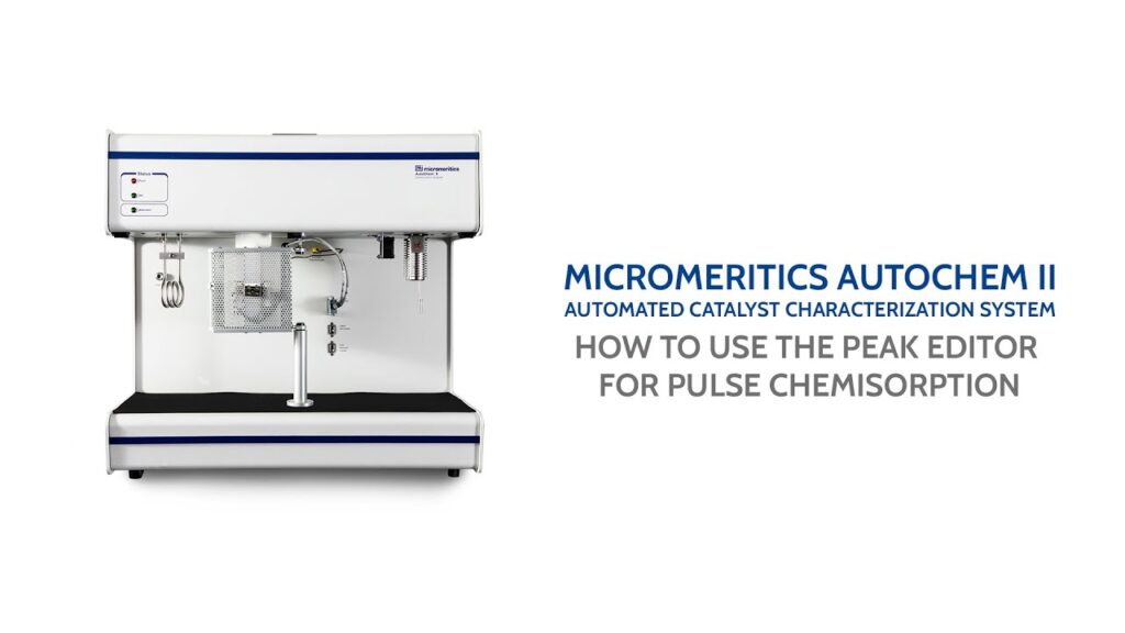 AutoChem II Microactive Software – Peak Editor Pulse Chemisorption